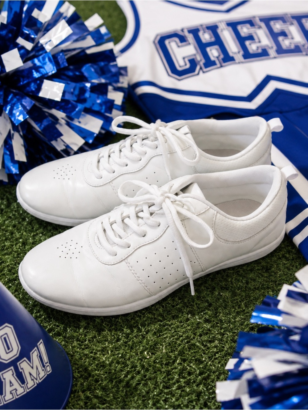 Classic White Lace-Up Sneakers